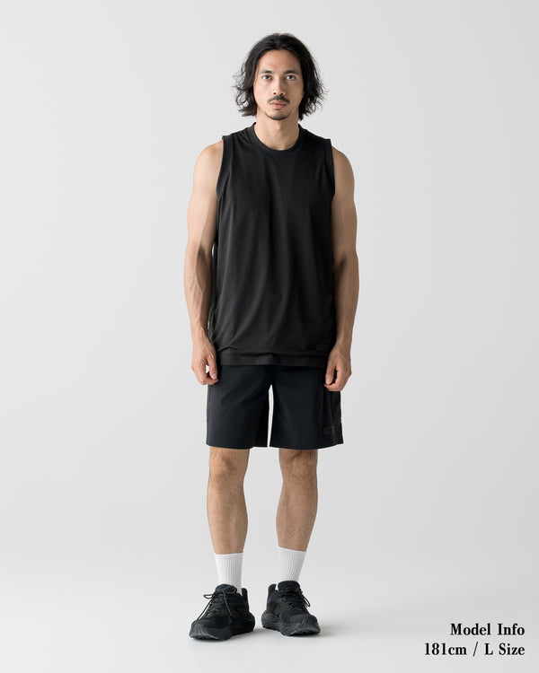 CRONOS × MASATO MESH PANEL SHORTS【BLACK×YELLOW】