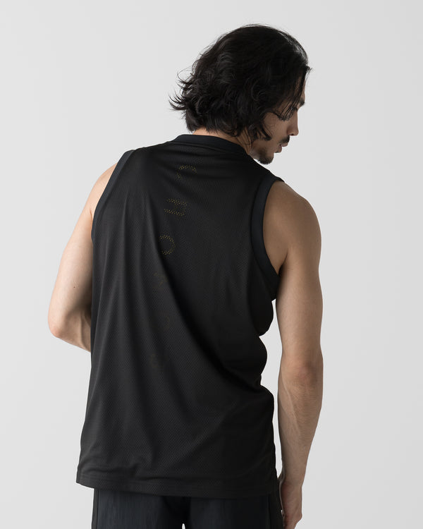CRONOS × MASATO MESH LAYERED SLEEVELESS【BLACK】