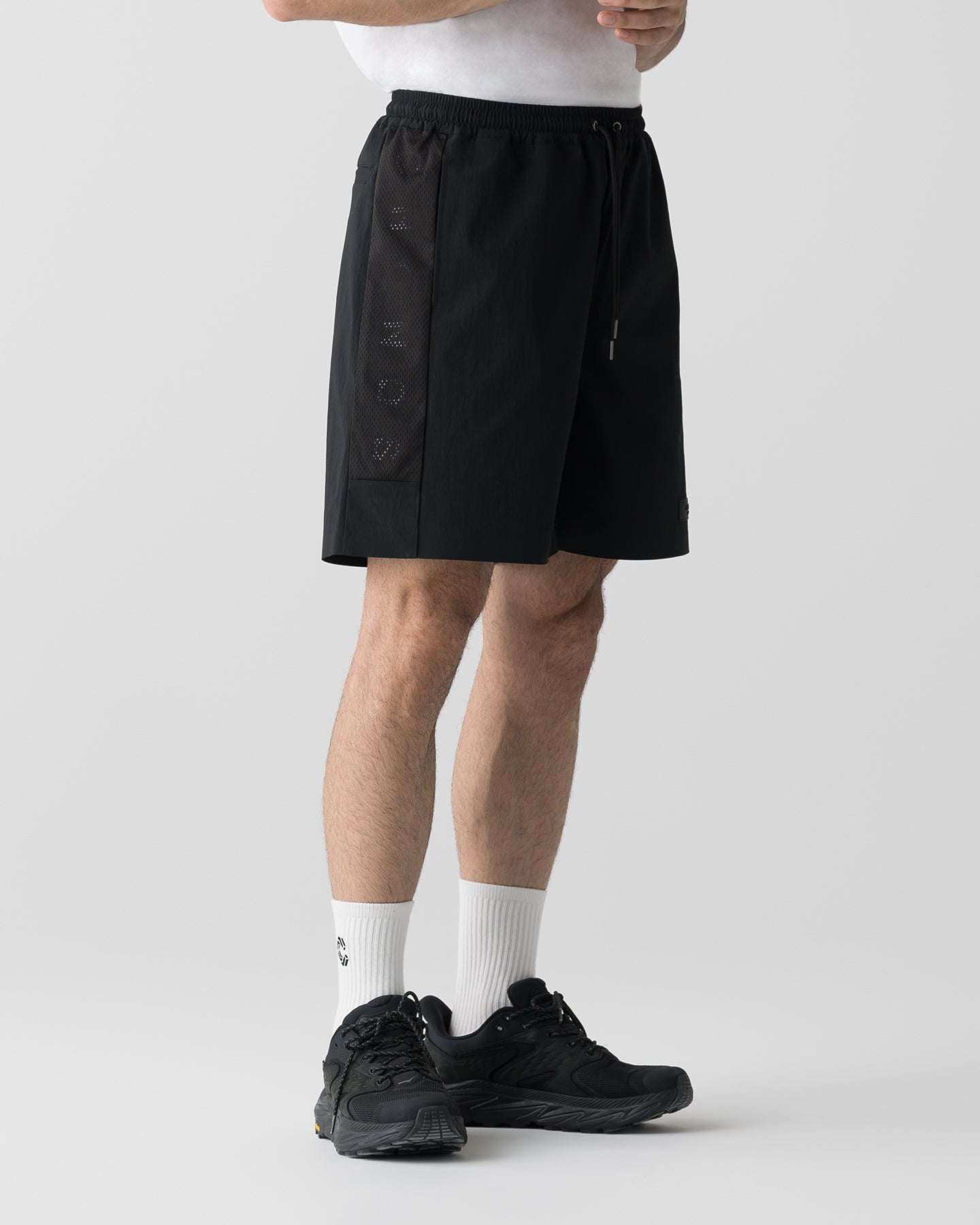 CRONOS × MASATO MESH PANEL SHORTS【BLACK×WHITE】