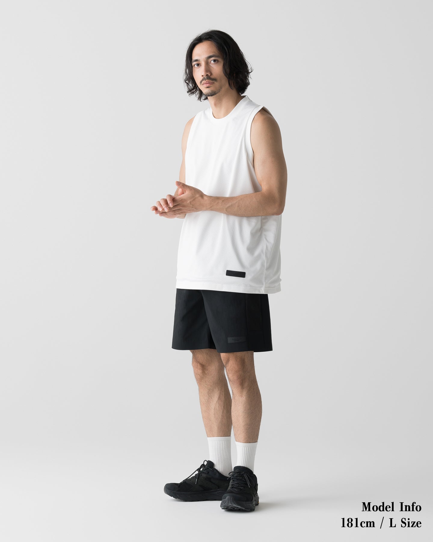 CRONOS × MASATO MESH LAYERED SLEEVELESS【WHITE】