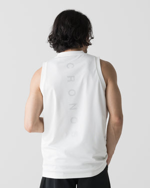 CRONOS × MASATO MESH LAYERED SLEEVELESS【WHITE】