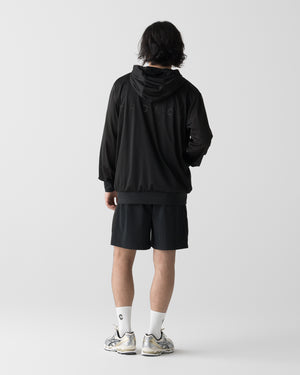 CRONOS × MASATO MESH LAYERED HOODIE【BLACK×WHITE】