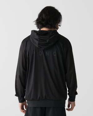 CRONOS × MASATO MESH LAYERED HOODIE【BLACK×WHITE】