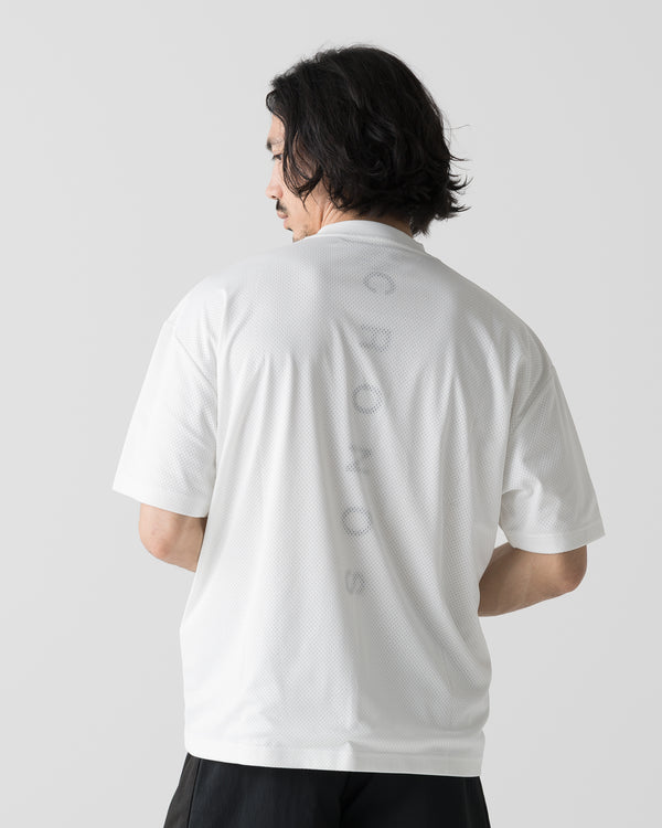 CRONOS × MASATO MESH LAYERED S/S TEE【WHITE】