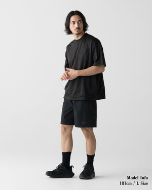 CRONOS × MASATO MESH LAYERED S/S TEE【BLACK】