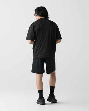 CRONOS × MASATO MESH LAYERED S/S TEE【BLACK】