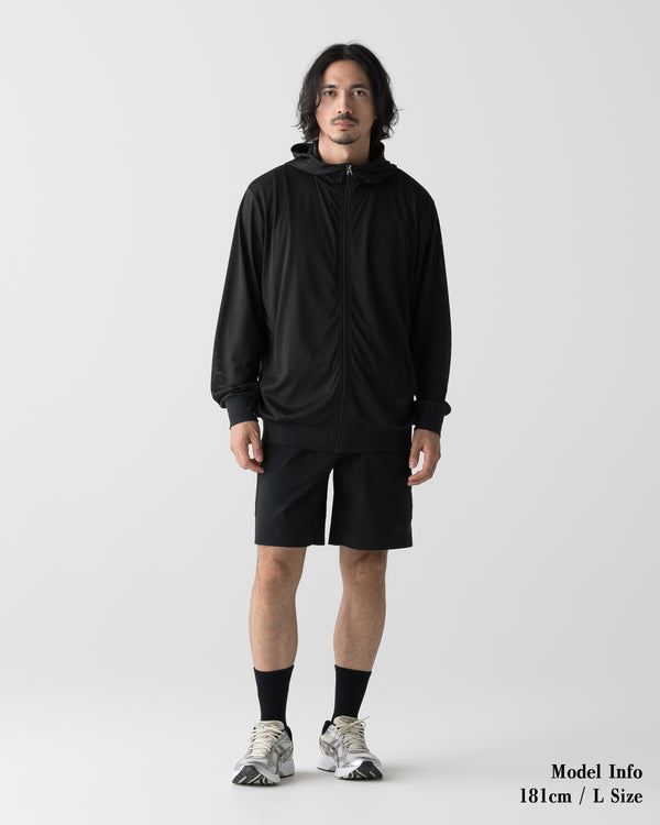 CRONOS × MASATO MESH LAYERED HOODIE【BLACK×YELLOW】