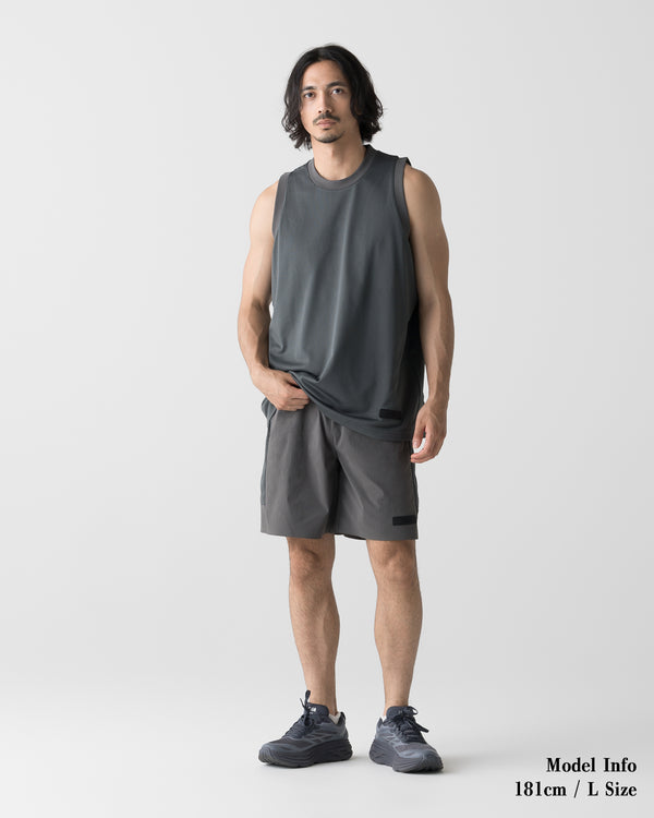 CRONOS × MASATO MESH LAYERED SLEEVELESS【D.GRAY】
