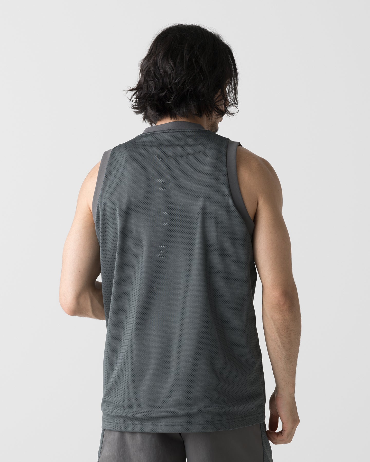 CRONOS × MASATO MESH LAYERED SLEEVELESS【D.GRAY】