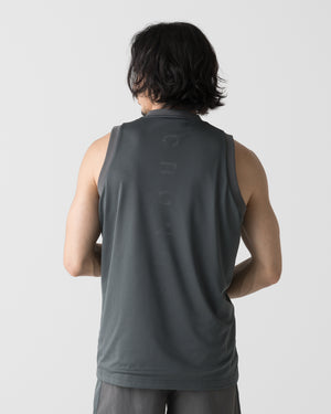 CRONOS × MASATO MESH LAYERED SLEEVELESS【D.GRAY】