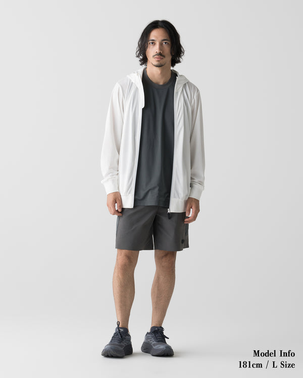CRONOS × MASATO MESH LAYERED HOODIE【WHITE】