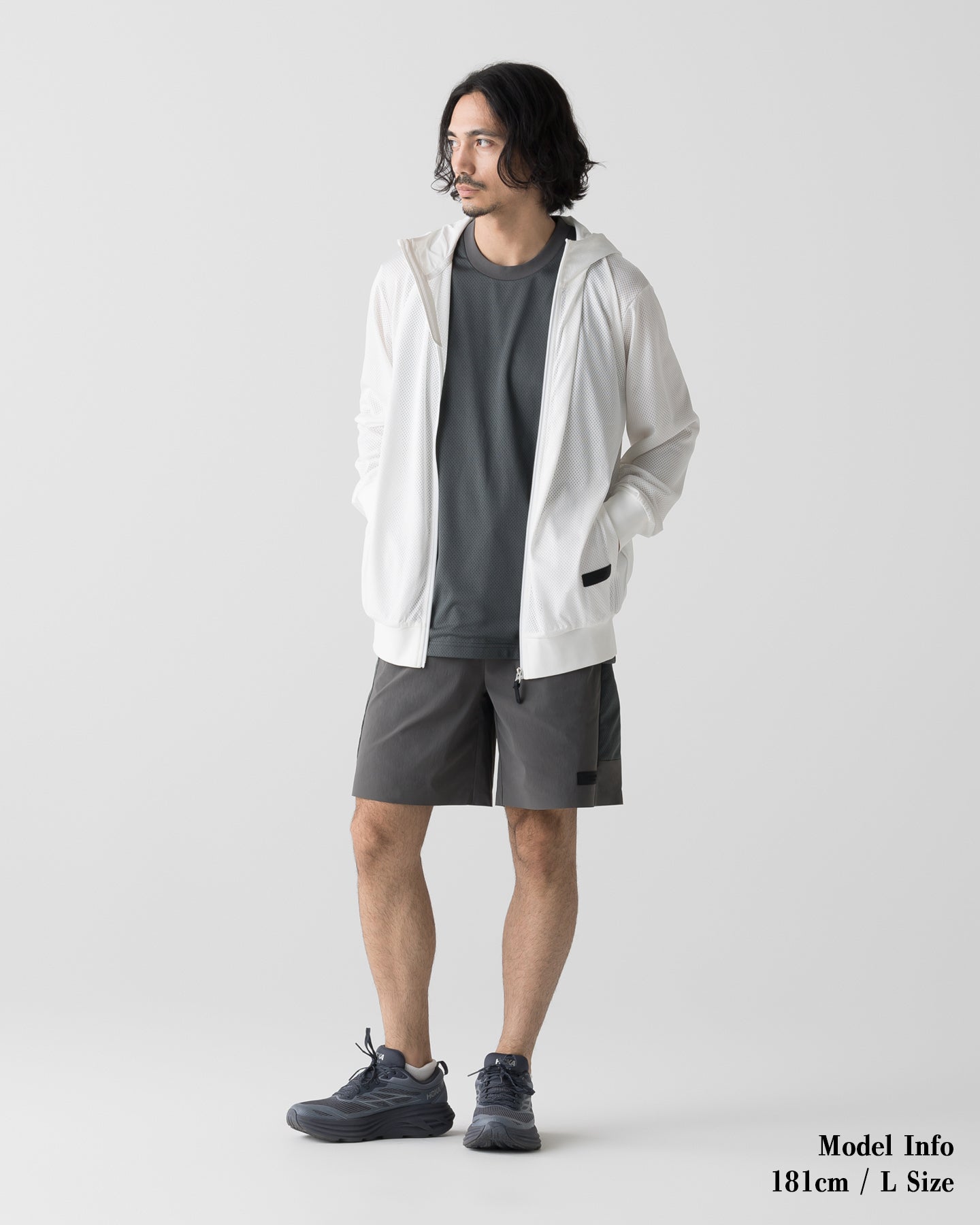 CRONOS × MASATO MESH PANEL SHORTS【D.GRAY】
