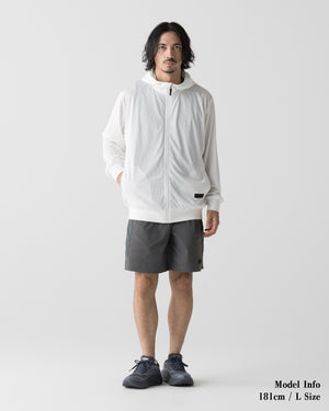 CRONOS × MASATO MESH LAYERED HOODIE【WHITE】