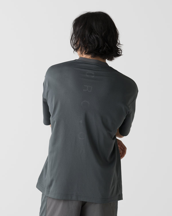 CRONOS × MASATO MESH LAYERED S/S TEE【D.GRAY】