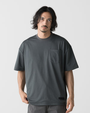 CRONOS × MASATO MESH LAYERED S/S TEE【D.GRAY】