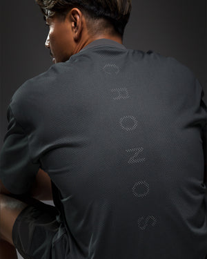 CRONOS × MASATO MESH LAYERED S/S TEE【D.GRAY】