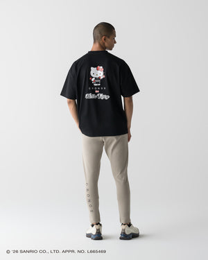 【unisex】CRONOS × HELLO KITTY BIG TEE【BLACK】
