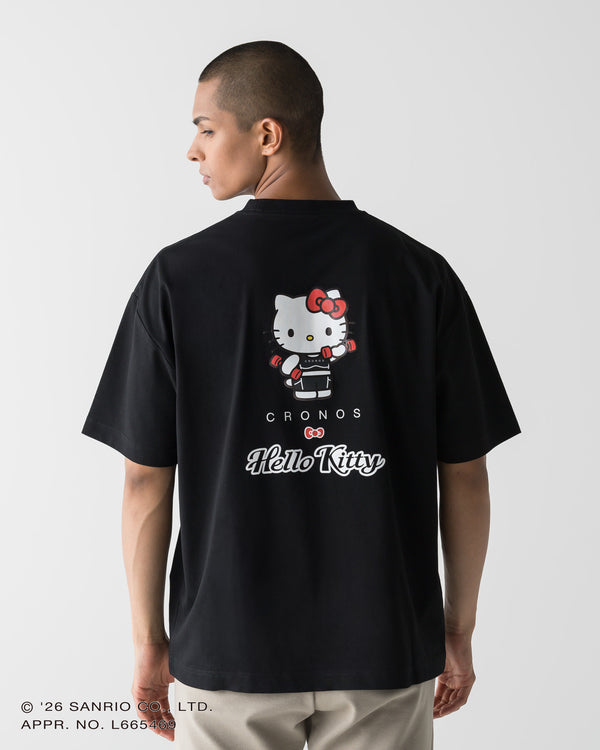 【unisex】CRONOS × HELLO KITTY BIG TEE【BLACK】