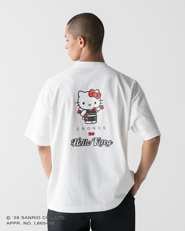【unisex】CRONOS × HELLO KITTY BIG TEE【WHITE】