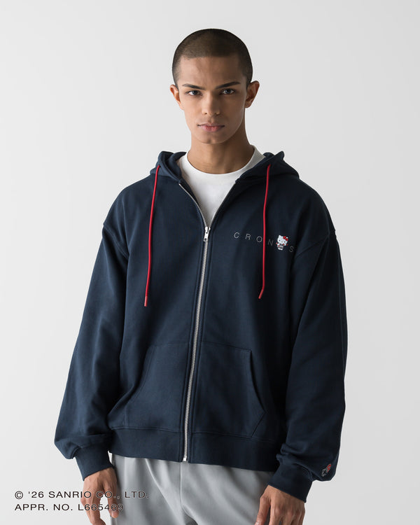 【unisex】CRONOS × HELLO KITTY HOODIE【NAVY】
