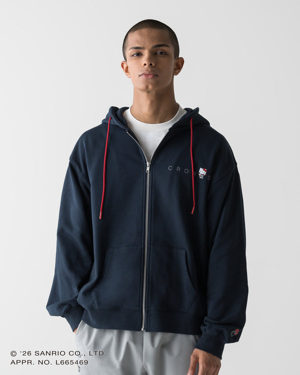 【unisex】CRONOS × HELLO KITTY HOODIE【NAVY】