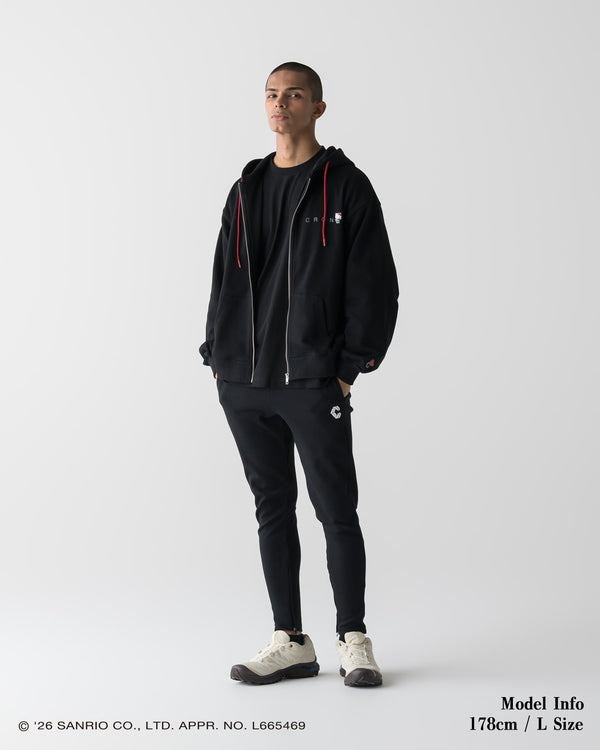 【unisex】CRONOS × HELLO KITTY HOODIE【BLACK】