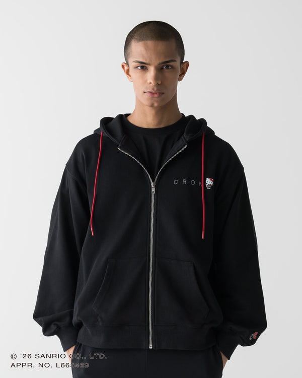 【unisex】CRONOS × HELLO KITTY HOODIE【BLACK】