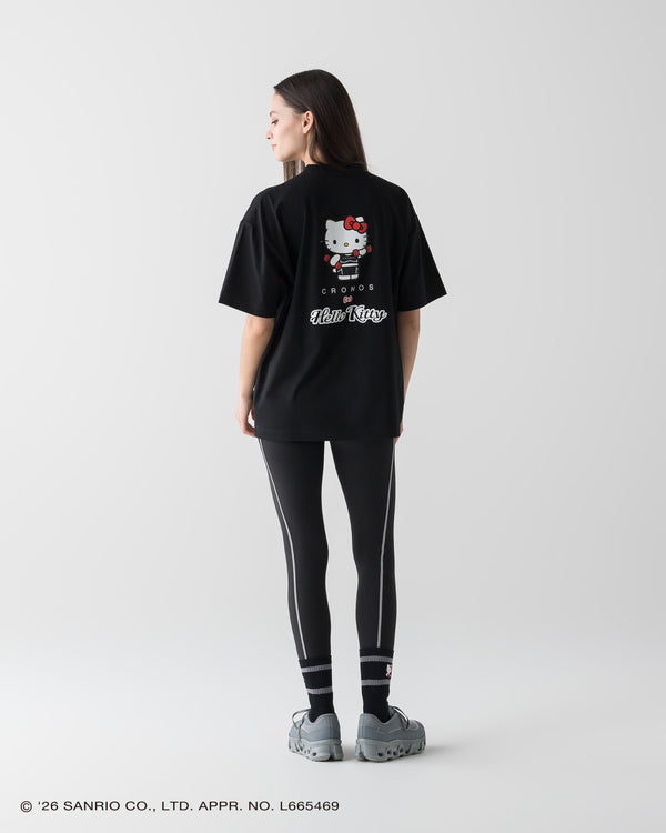 【unisex】CRONOS × HELLO KITTY BIG TEE【BLACK】