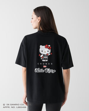 【unisex】CRONOS × HELLO KITTY BIG TEE【BLACK】
