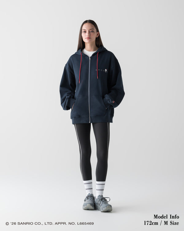 【unisex】CRONOS × HELLO KITTY HOODIE【NAVY】