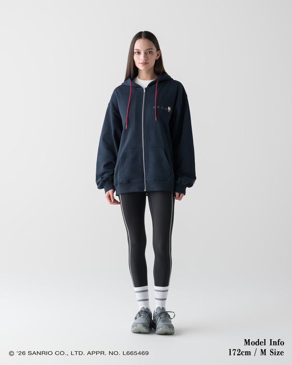 【unisex】CRONOS × HELLO KITTY HOODIE【NAVY】
