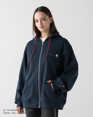 【unisex】CRONOS × HELLO KITTY HOODIE【NAVY】
