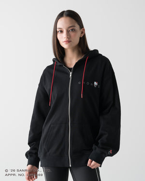 【unisex】CRONOS × HELLO KITTY HOODIE【BLACK】