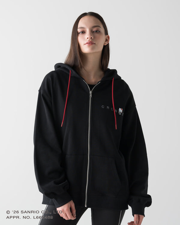 【unisex】CRONOS × HELLO KITTY HOODIE【BLACK】