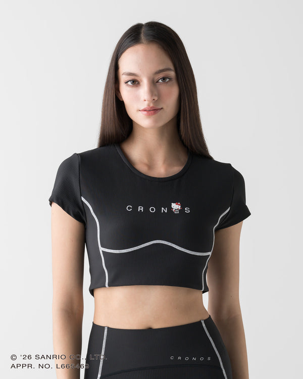 CRONOS × HELLO KITTY SHORT TEE【BLACK】