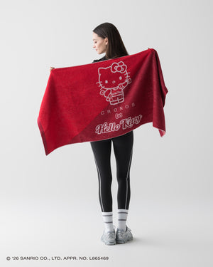 CRONOS × HELLO KITTY BIG TOWEL【RED】