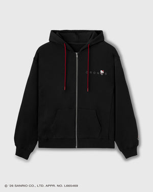 【unisex】CRONOS × HELLO KITTY HOODIE【BLACK】