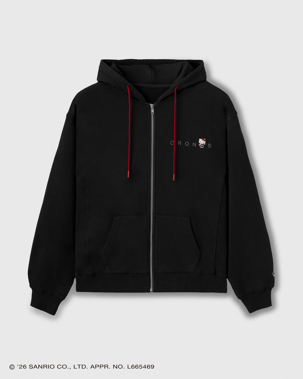 【unisex】CRONOS × HELLO KITTY HOODIE【BLACK】