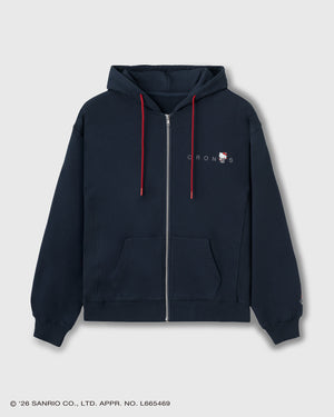 【unisex】CRONOS × HELLO KITTY HOODIE【NAVY】