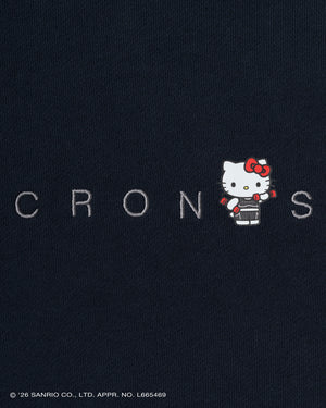 【unisex】CRONOS × HELLO KITTY HOODIE【NAVY】