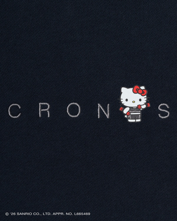 【unisex】CRONOS × HELLO KITTY HOODIE【NAVY】