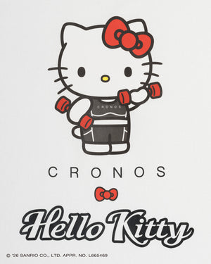 【unisex】CRONOS × HELLO KITTY BIG TEE【WHITE】