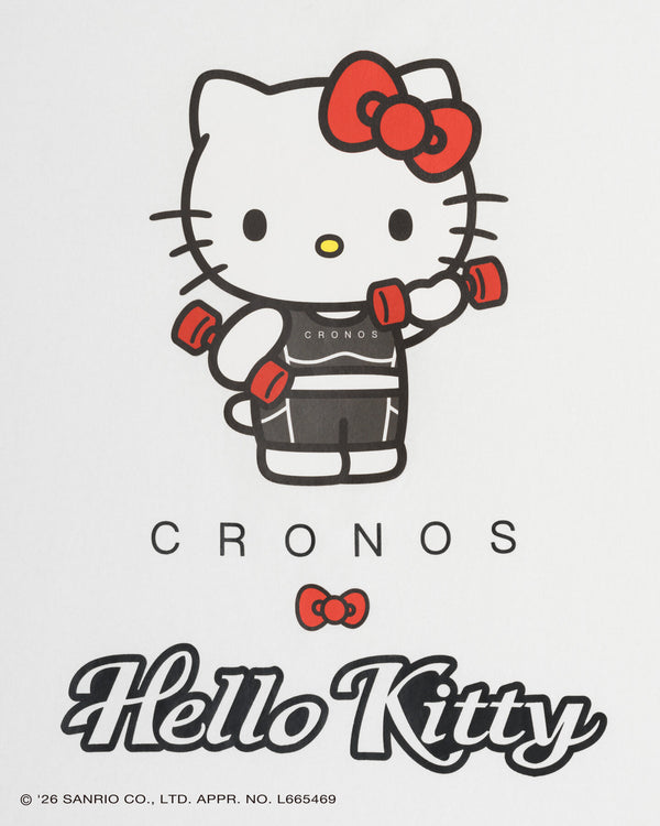 【unisex】CRONOS × HELLO KITTY BIG TEE【WHITE】
