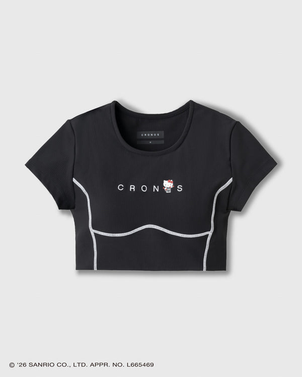 CRONOS × HELLO KITTY SHORT TEE【BLACK】