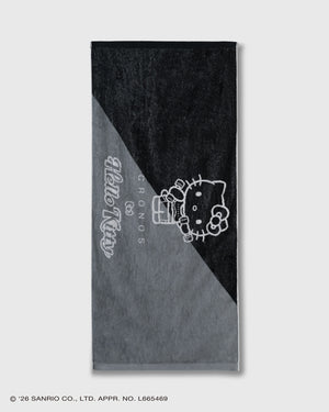 CRONOS × HELLO KITTY BIG TOWEL【BLACK】
