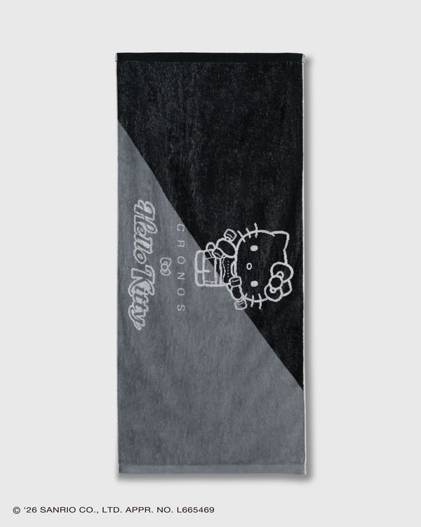 CRONOS × HELLO KITTY BIG TOWEL【BLACK】