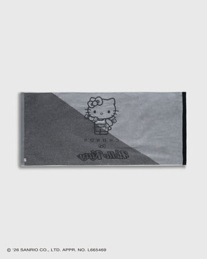 CRONOS × HELLO KITTY BIG TOWEL【BLACK】