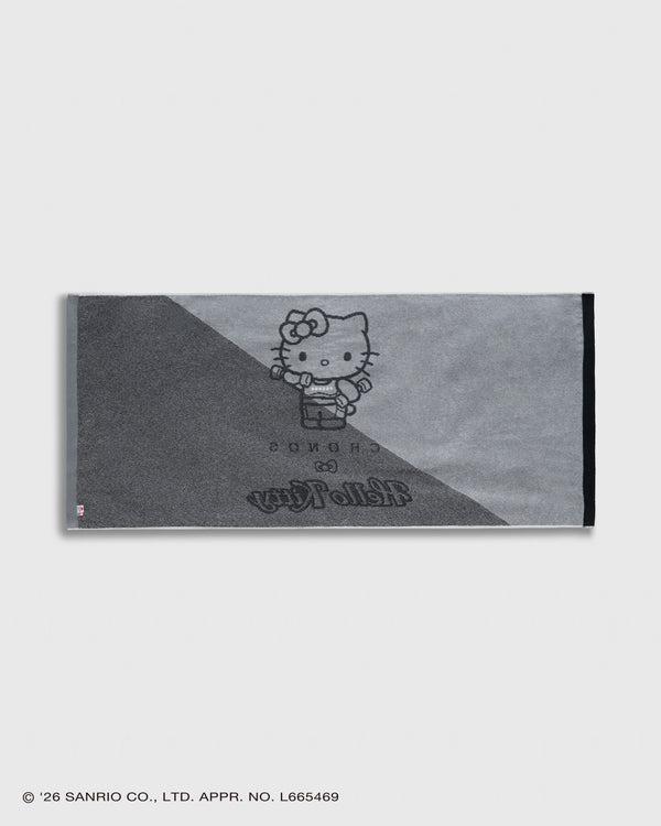 CRONOS × HELLO KITTY BIG TOWEL【BLACK】