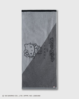 CRONOS × HELLO KITTY BIG TOWEL【BLACK】