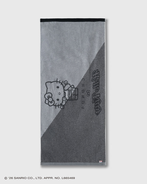 CRONOS × HELLO KITTY BIG TOWEL【BLACK】